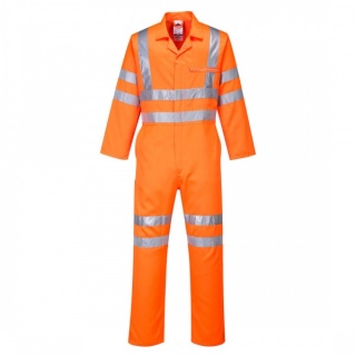 Portwest RT42 Hi Vis Polycotton Coverall Orange 280g